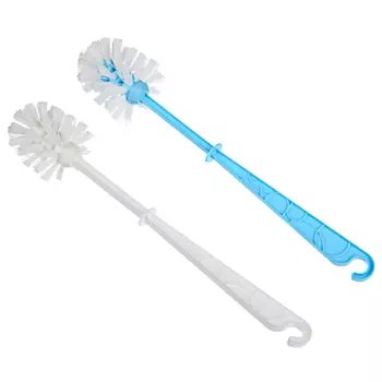 Ерш туалетный без подставки, пластик, 33,5х6,5см, 2 цвета, VETTA "Практик"