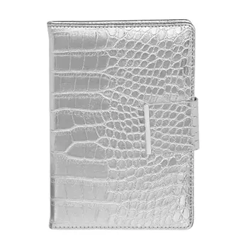 Ежедневник на 2022 "Кобра" А5,352стр, тв.обл.с поролоном, ПУ под кожу змеи, магнит.застежка, серебр.