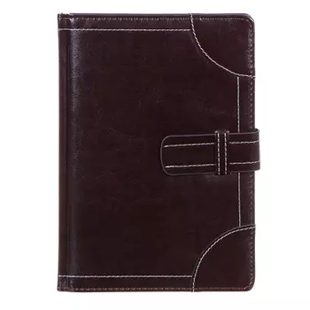 Ежедневник недатир."Брутал" А5, 320стр, тв.обл.с поролон., накл.углы, прошивка, хлястик, ПУ, т-корич