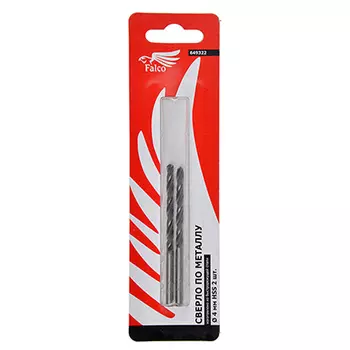 FALCO Сверло по металлу HSS 4мм, 2шт