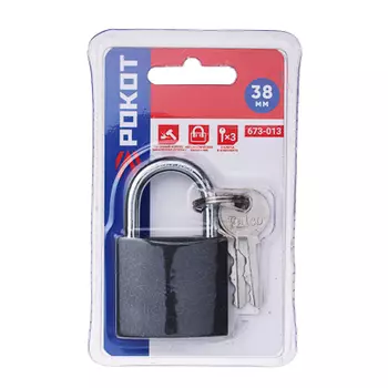 FALCO Замок навесной серый металл, 38мм