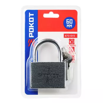 FALCO Замок навесной серый металл, 63мм