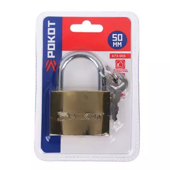 FALCO Замок навесной золотистый, 50мм