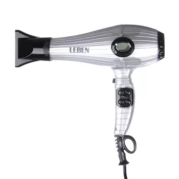 Фен для волос LEBEN PRO 2200 Вт, LCD дисплей, ионизация 259-149