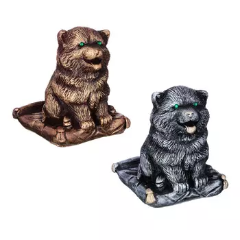 Фигурка-подставка для телефона, 12,5x9x9см, гипс, 2 цвета