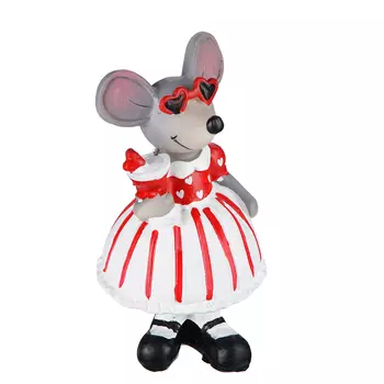 Фигурка, полирезина, 7х6х12,5см, MILLIMI "Маленькая мышка"
