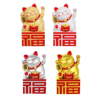 Фигурка в виде кошки, 5,5х4,5х10 см, 4 вида, 1хААА