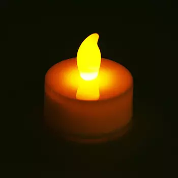 Фонарь декоративный в виде свечи, белый, пластик, LED, AG10x3, 3,7х4см