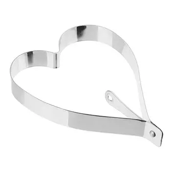 Форма для яичницы 10 см на блистере, металл, "Сердце"