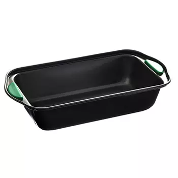 Форма для выпечки, прямоугольная 29,5х15х6,5см, силиконовые ручки, 4 цвета