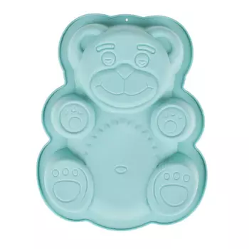 Форма для выпечки VETTA Медвежонок, силикон 3 цвета