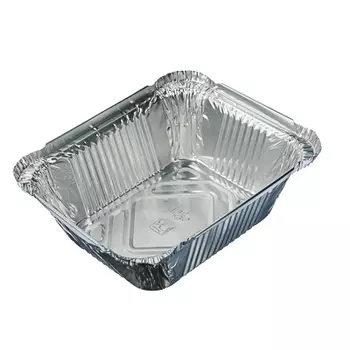Форма для запекания, алюминиевая фольга, 15x12,4x4,4см, дно: 10,7x8,1см, 490мл, L-край, арт. 99-05