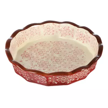 Форма для запекания MILLIMI, d. 22 см, круглая, керамика, красная