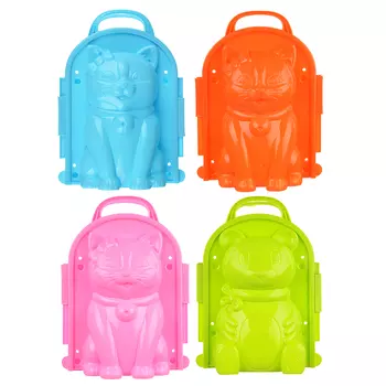 Формочка для лепки снежных фигур, пластик, 22х16см, 5 дизайнов, 4 цвета, SILAPRO