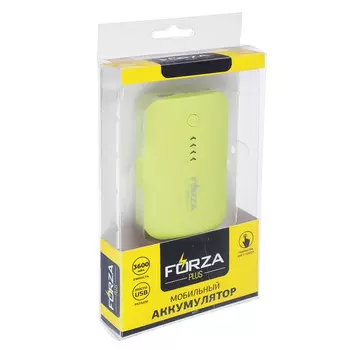 FORZA Аккумулятор мобильный, 3600-4000 мАч, 1A, Micro USB, покрытие софт-тач