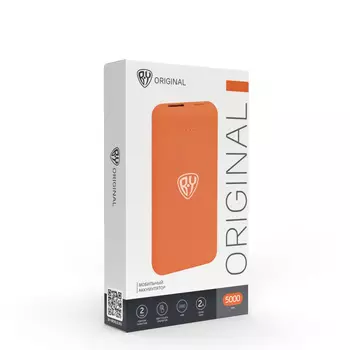 FORZA Аккумулятор мобильный, 4000 мАч, USB, 2А, прорезиненное покрытие, 4 цвета