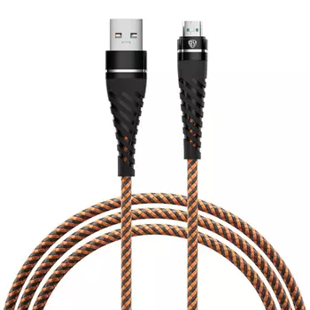 FORZA BY Кабель для зарядки Герои Micro USB, 1м., 3А, Быстрая зарядка QC3.0, тканная оплётка