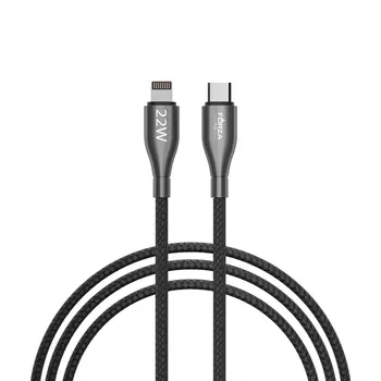 FORZA Кабель для зарядки Керамика, микс Type-C - Type-C/iP, 1м, 3А, быстрая зарядка QC3.0, 2 цвета