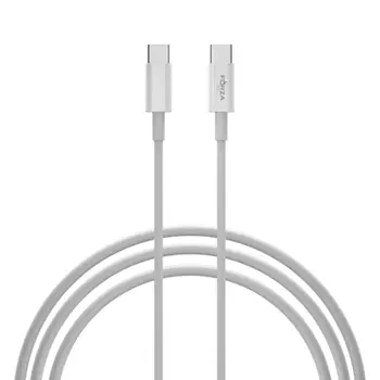FORZA Кабель для зарядки микс Type-C - Type-C / iP, 1м, Быстрая зарядка QC3.0, белый