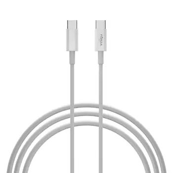 FORZA Кабель для зарядки микс Type-C - Type-C / iP, 1м, Быстрая зарядка QC3.0, белый