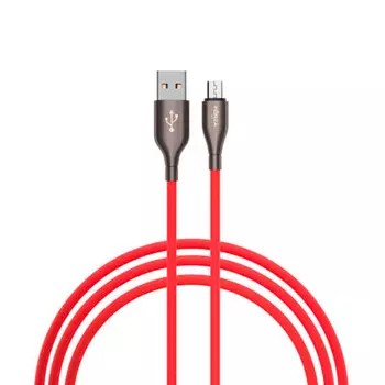 FORZA Кабель для зарядки Вегас Micro USB, 1м, 3А, Быстрая зарядка QC3.0, с индикатором, 2 цвета