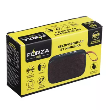 FORZA Колонка беспроводная, USB, MicroSD, AUX, матовое покрытие, ткань, пластик