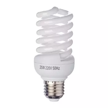 FORZA Лампа энергосберегающая E27 25W 2700K полн.спираль, трубка Т2