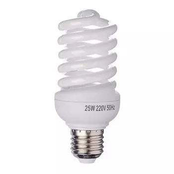 FORZA Лампа энергосберегающая E27 25W 4100K полн.спираль, трубка Т2