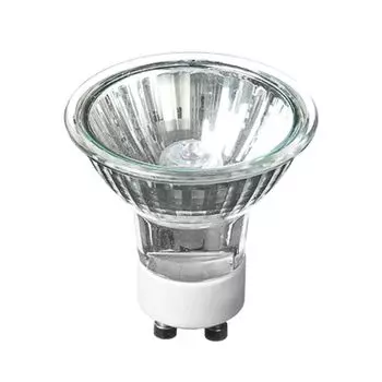 FORZA Лампа галогенная с защитным стеклом, цоколь Gu10, 220В, 35Вт, 2800K, ресурс 2 000ч., D50 мм