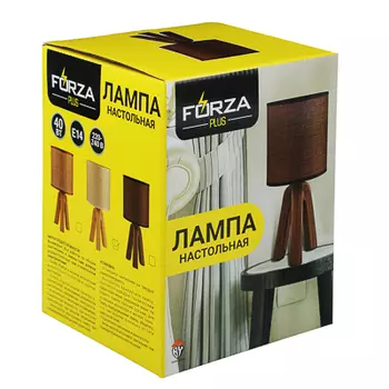FORZA Лампа настольная "Венеция", E14, 40 Вт, 220-240В, керамика, текстиль, 3 цвета