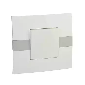 FORZA МОДЕРН Выключатель одноклавишный, цвет белый 10А 250В, пластик ABS