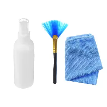 FORZA Набор для ухода за оргтехникой, 3 предмета: жидкость, щетка, салфетка