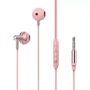 FORZA Наушники проводные вкладыши, гарнитура, оплетка TPE, метал, пластик