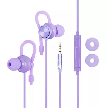 FORZA Наушники проводные внутриканальные Джаз, гарнитура, доп.насадки, коробка картон