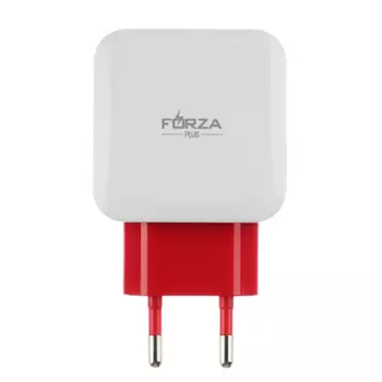 FORZA Сетевое зарядное устройство Акварель, 2xUSB, 2А, 5В, 3 цвета