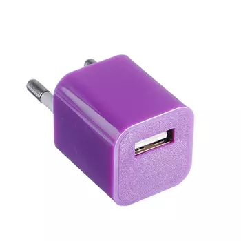 FORZA Сетевое зарядное устройство USB, 220В, 1.0A, куб, 6 цветов