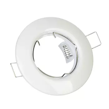 FORZA Светильник встраиваемый №2 MR16 цоколь GU 5.3 металл d80мм, белый, круглый