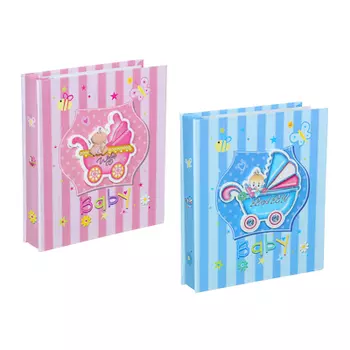 Фотоальбом на 80 фото, 23х20см, 10х15см, пластик, PP, 2 дизайна