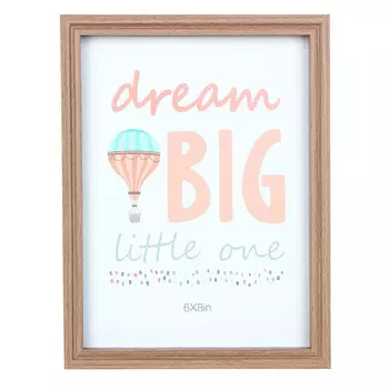 Фоторамка, 17x22см, МДФ, стекло, металл