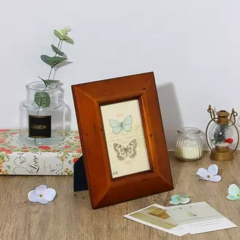 Фоторамка, дерево, 10х15 см, арт 28/1