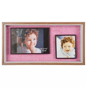 Фоторамка магнитная, на 2 фотографии, 31,5х16,5х3,5 см, МДФ , пластик