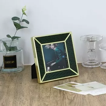 Фоторамка, металл, 10 см, арт 21