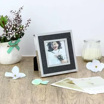 Фоторамка, металл, 10 см, арт 24