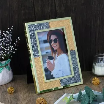 Фоторамка, металл, 10х15 см, арт 25