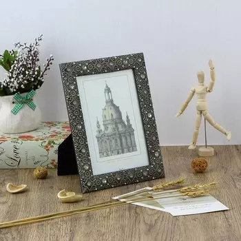 Фоторамка, металл, 13x18 см, арт 17/1