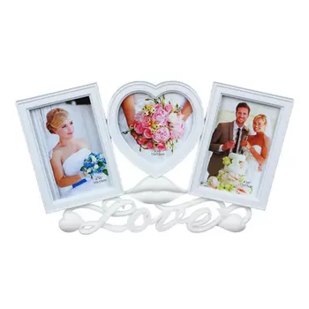 Фоторамка на 3 фотографии, 40x23 см, пластик