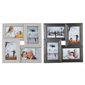 Фоторамка на 4 фотографии, 31,5х31,5см, 2 цвета, пластик