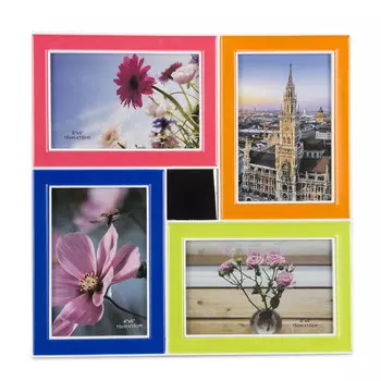 Фоторамка на 4 фотографии, 31х31х2см, пластик, стекло