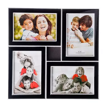 Фоторамка на 4 фотографии, пластик, 31х31см, арт.17-01