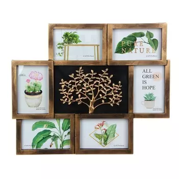 Фоторамка на 6 фотографий, 45x38 см, пластик